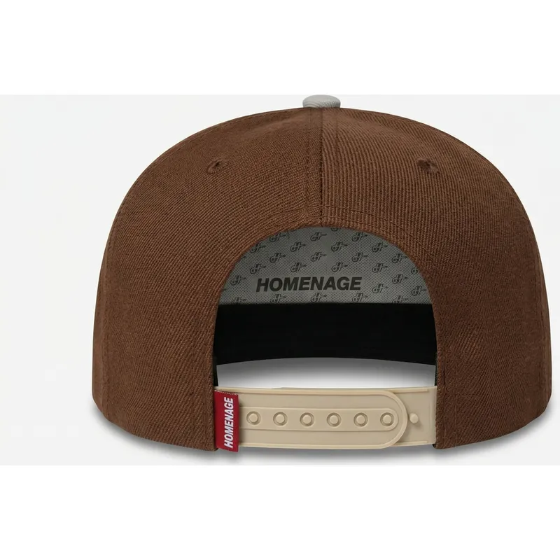 homenage-flat-brim-squadron-military-surplus-the-retro-dark-brown-snapback-cap