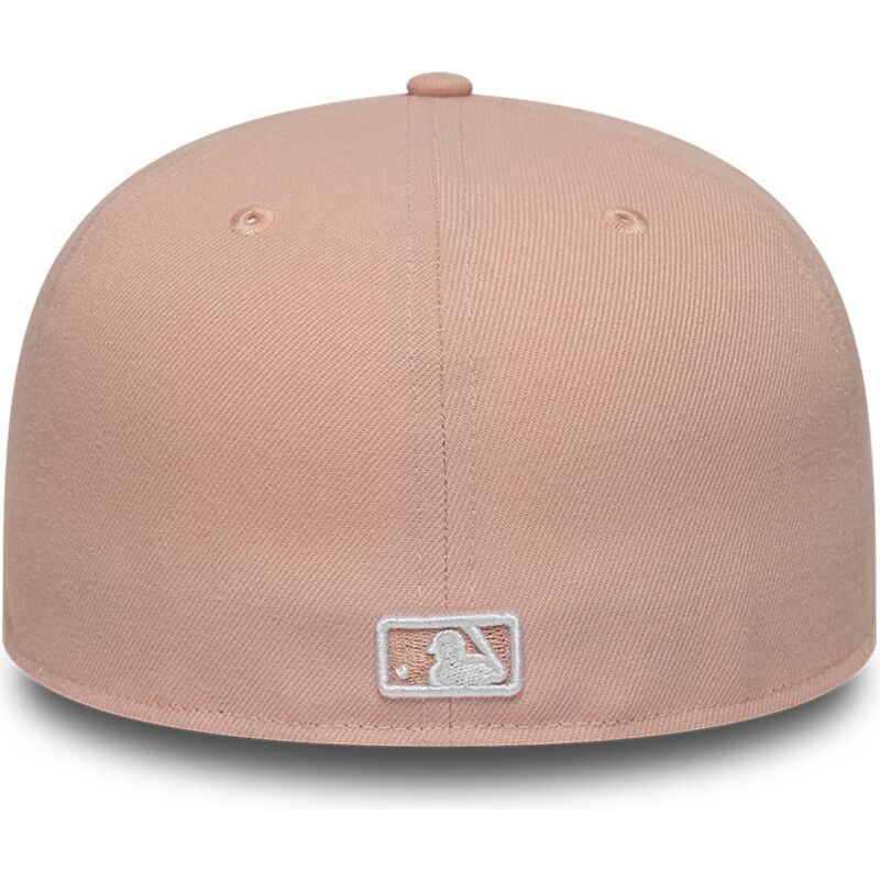new-era-flat-brim-59fifty-league-essential-new-york-yankees-mlb-pink-fitted-cap