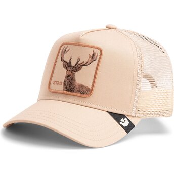 Goorin Bros. Deer Blur Stag The Farm Beige Trucker Hat