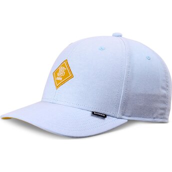 Djinns Curved Brim Yellow Logo TrueFit OxfordContra Blue Adjustable Cap