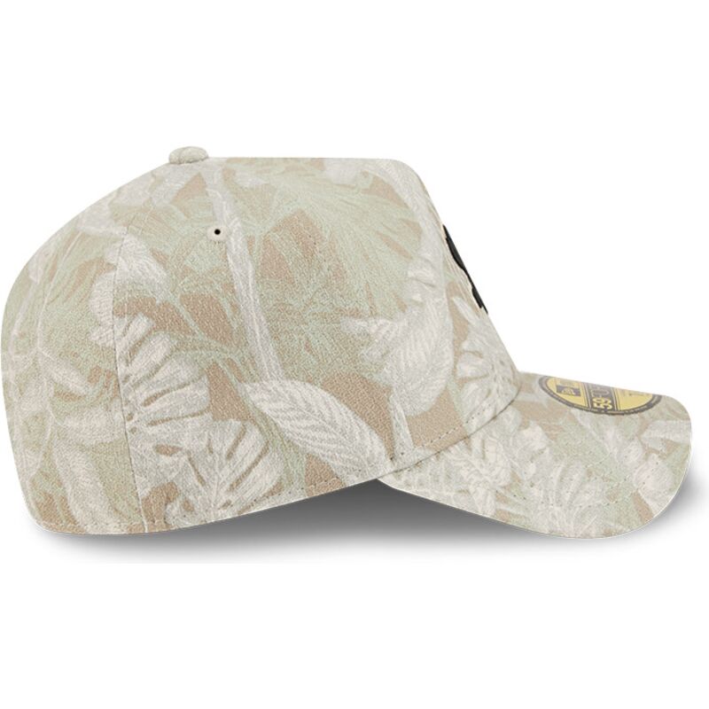 new-era-curved-brim-59forty-a-frame-leafy-palm-chicago-white-sox-mlb-beige-fitted-cap
