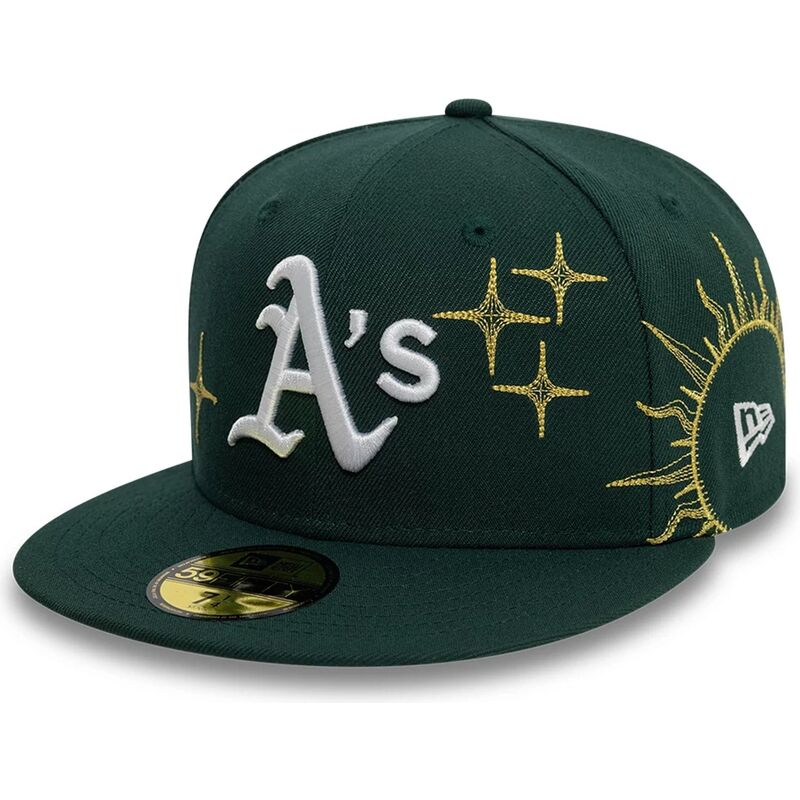 new-era-flat-brim-59fifty-zodiac-oakland-athletics-mlb-green-fitted-cap