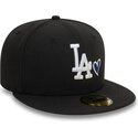 new-era-flat-brim-59fifty-heart-icon-los-angeles-dodgers-mlb-black-fitted-cap