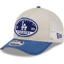 new-era-9forty-m-crown-a-frame-fray-los-angeles-dodgers-mlb-beige-and-blue-trucker-hat