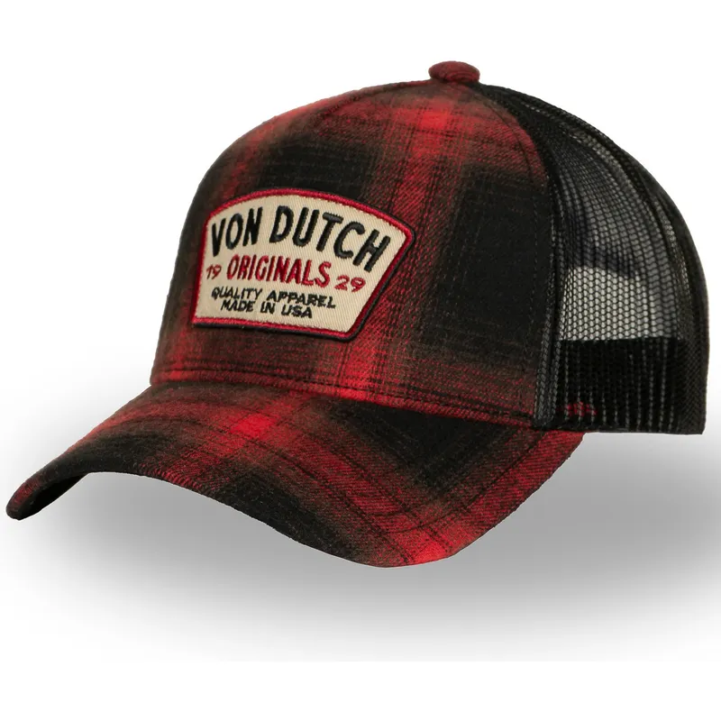 von-dutch-car05-red-and-black-trucker-hat von-dutch-car05-red-and-black-trucker-hat