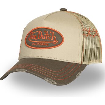 Von Dutch USED 06 Beige Trucker Hat