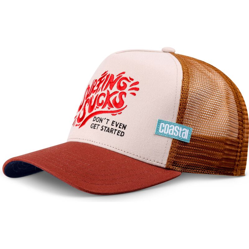 coastal-surfing-sucks-brown-trucker-hat coastal-surfing-sucks-brown-trucker-hat