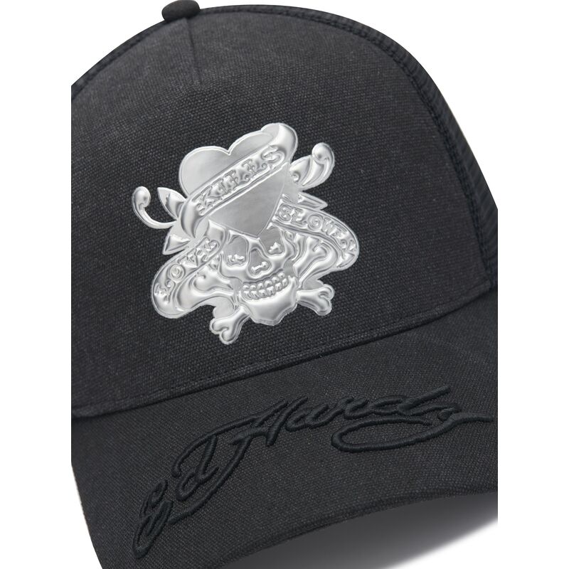 ed-hardy-love-kills-slowly-washed-black-trucker-hat ed-hardy-love-kills-slowly-washed-black-trucker-hat