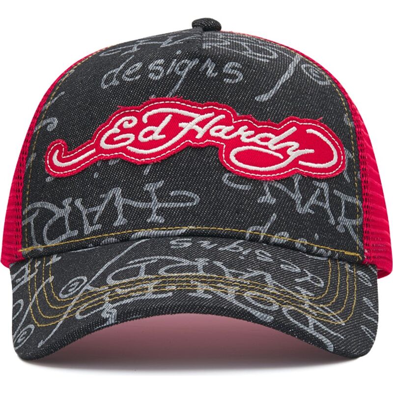 ed-hardy-don-denim-black-and-red-trucker-hat