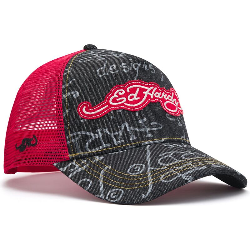 ed-hardy-don-denim-black-and-red-trucker-hat