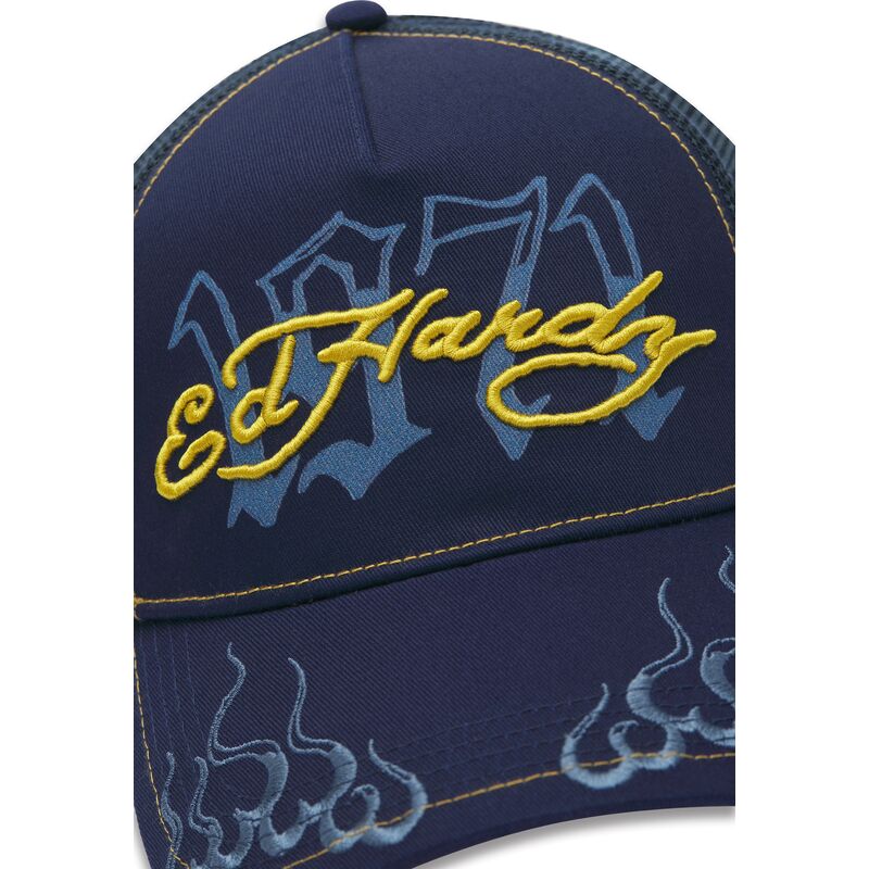 ed-hardy-1971-navy-blue-and-yellow-trucker-hat ed-hardy-1971-navy-blue-and-yellow-trucker-hat