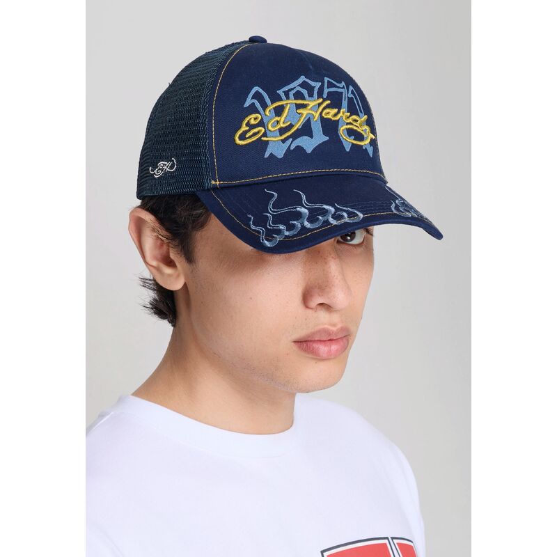 ed-hardy-1971-navy-blue-and-yellow-trucker-hat ed-hardy-1971-navy-blue-and-yellow-trucker-hat