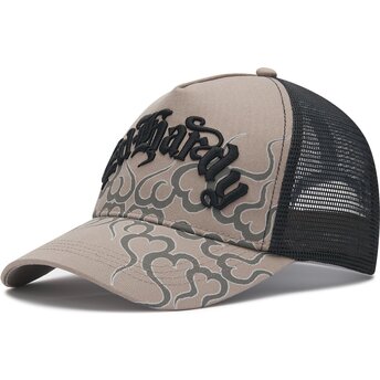 Ed Hardy Flaming Grey and Black Trucker Hat