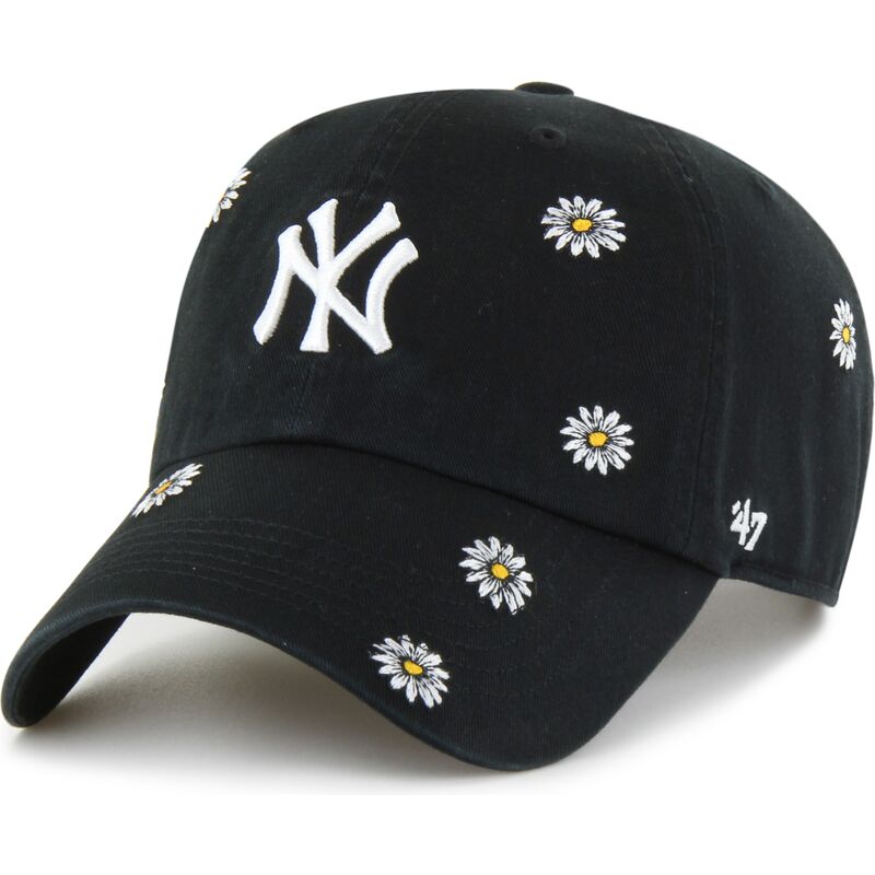47-brand-curved-brim-youth-clean-up-scatter-new-york-yankees-mlb-black-adjustable-cap