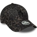 new-era-curved-brim-women-black-logo-9forty-leopard-cosy-los-angeles-dodgers-mlb-leopard-adjustable-cap