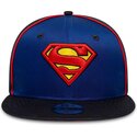 new-era-flat-brim-youth-superman-9fifty-piping-dc-comics-blue-snapback-cap