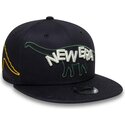 new-era-flat-brim-youth-9fifty-dino-navy-blue-snapback-cap