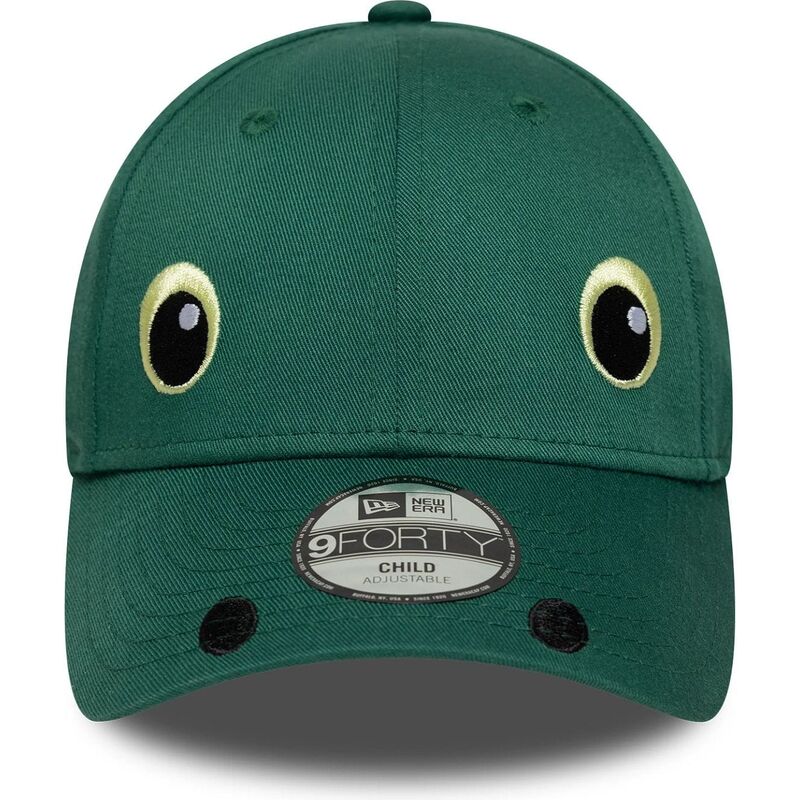 new-era-curved-brim-youth-9forty-dino-face-green-snapback-cap new-era-curved-brim-youth-9forty-dino-face-green-snapback-cap