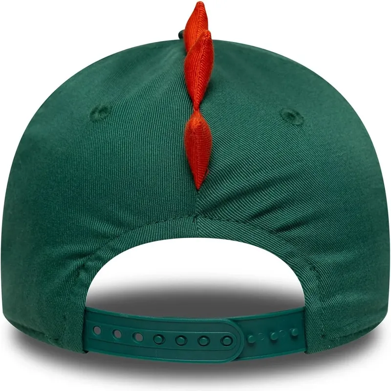 new-era-curved-brim-youth-9forty-dino-face-green-snapback-cap new-era-curved-brim-youth-9forty-dino-face-green-snapback-cap