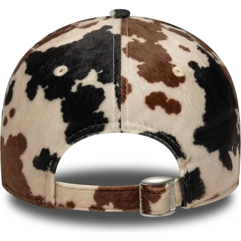 new-era-curved-brim-9twenty-animal-print-new-york-yankees-mlb-brown-adjustable-cap