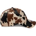 new-era-curved-brim-9twenty-animal-print-new-york-yankees-mlb-brown-adjustable-cap