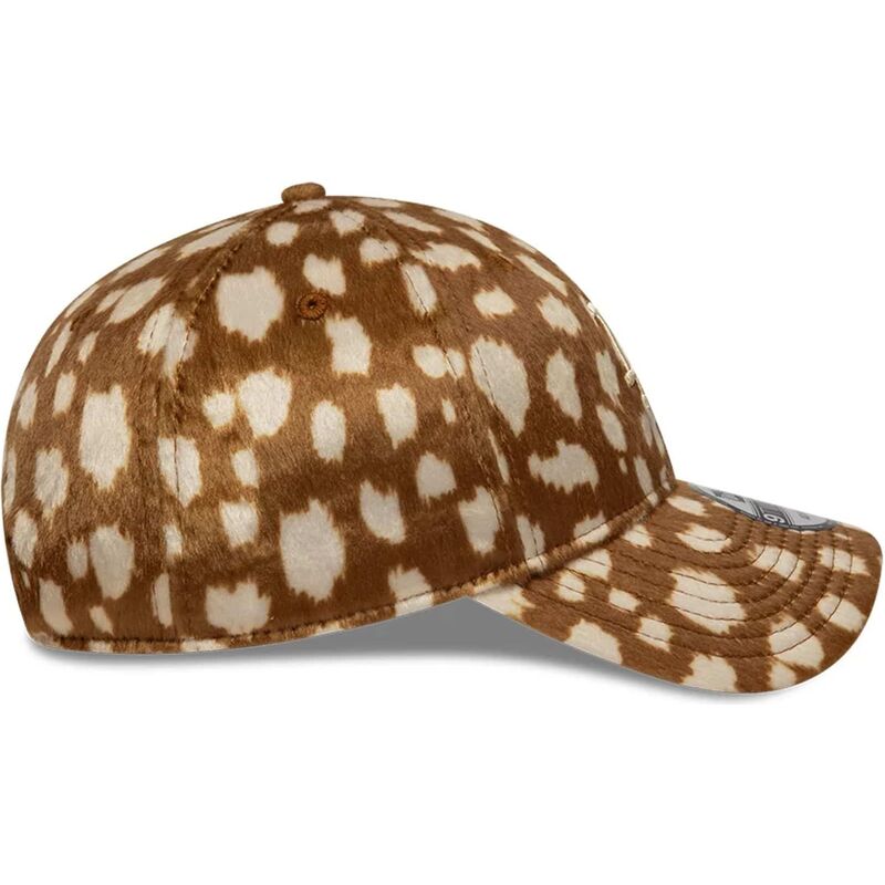 new-era-curved-brim-9twenty-animal-print-los-angeles-dodgers-mlb-brown-adjustable-cap