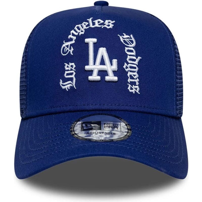 new-era-a-frame-wordmark-los-angeles-dodgers-mlb-blue-trucker-hat
