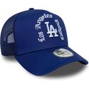 new-era-a-frame-wordmark-los-angeles-dodgers-mlb-blue-trucker-hat