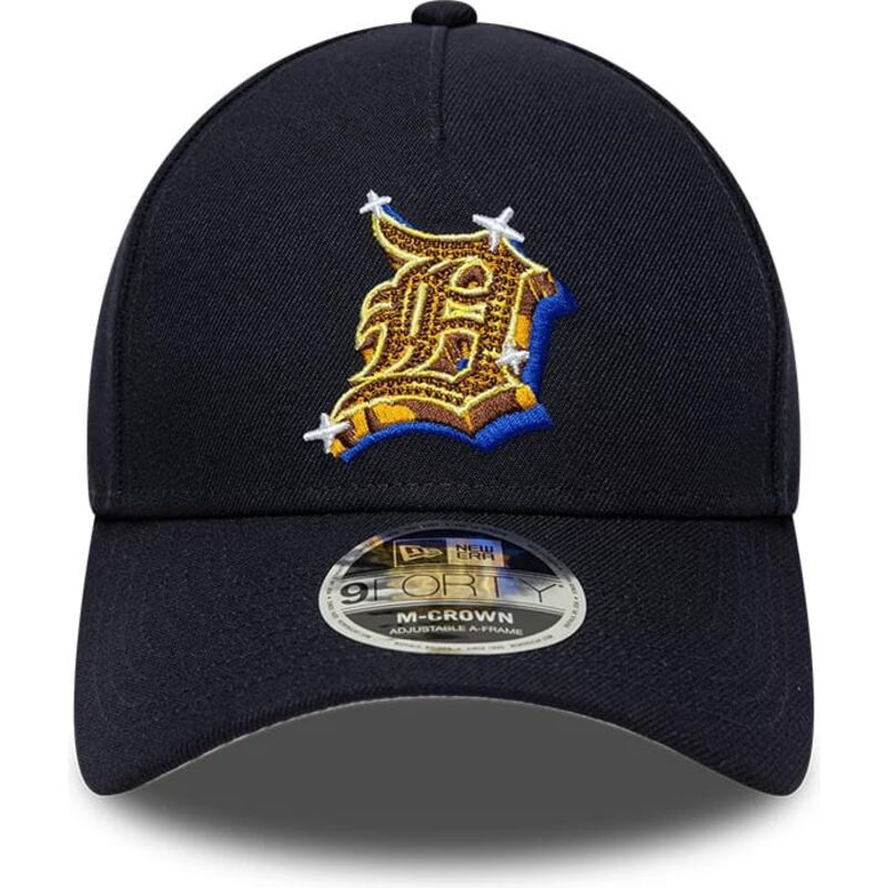new-era-curved-brim-9forty-m-crown-a-frame-emblem-detroit-tigers-mlb-navy-blue-snapback-cap