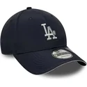 new-era-curved-brim-9forty-recycled-los-angeles-dodgers-mlb-navy-blue-adjustable-cap