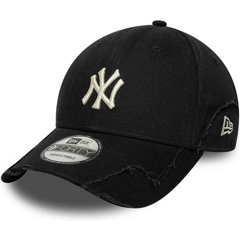 new-era-curved-brim-9forty-stitched-new-york-yankees-mlb-black-adjustable-cap