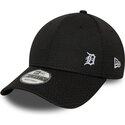 new-era-curved-brim-9forty-flawless-mesh-detroit-tigers-mlb-black-adjustable-cap