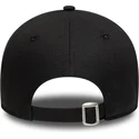 new-era-curved-brim-brown-logo-9forty-faux-pony-infill-new-york-yankees-mlb-black-adjustable-cap