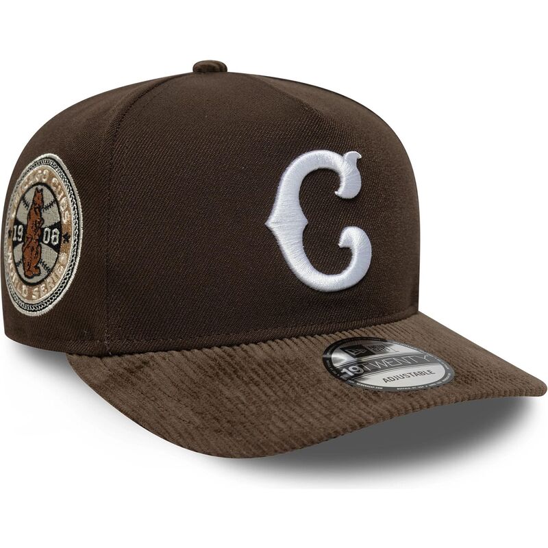new-era-curved-brim-19twenty-cooperstown-cord-chicago-cubs-mlb-brown-snapback-cap