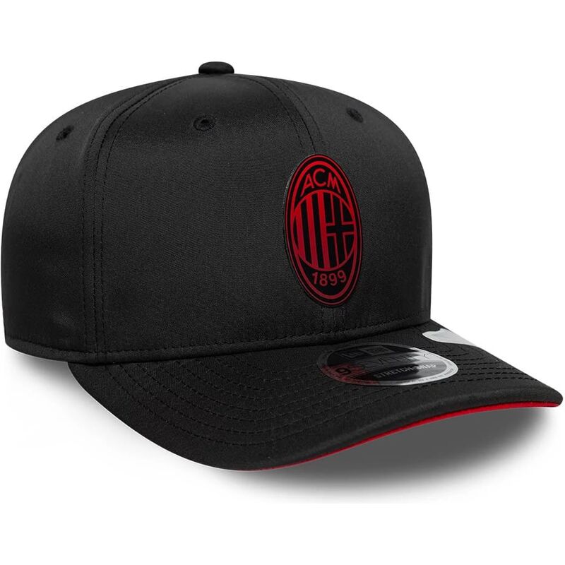 new-era-curved-brim-red-logo-9seventy-stretch-snap-fw-poly-ac-milan-serie-a-black-snapback-cap