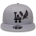 new-era-flat-brim-black-logo-9fifty-outdoor-icon-los-angeles-dodgers-mlb-grey-snapback-cap