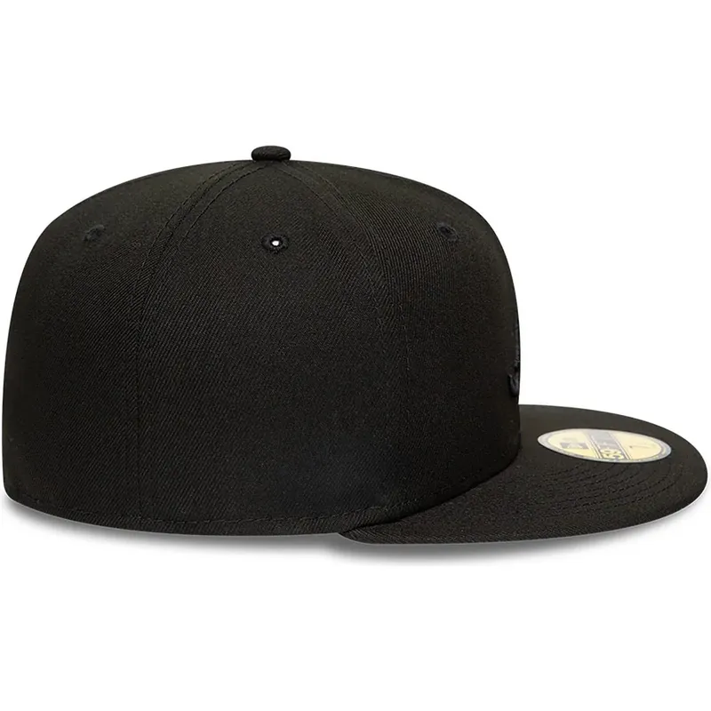new-era-flat-brim-black-logo-59fifty-atlanta-braves-mlb-black-fitted-cap new-era-flat-brim-black-logo-59fifty-atlanta-braves-mlb-black-fitted-cap