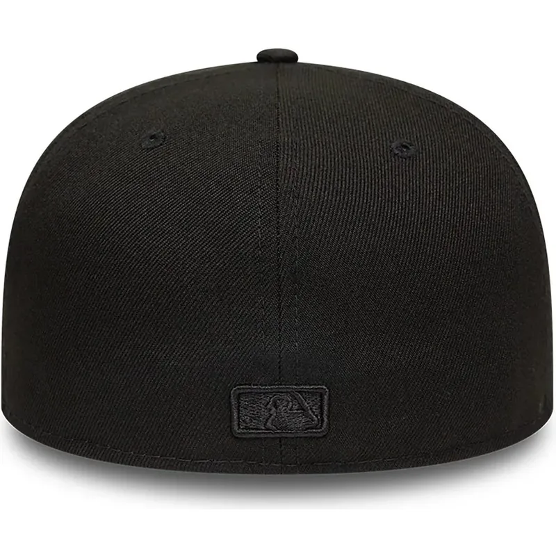 new-era-flat-brim-black-logo-59fifty-atlanta-braves-mlb-black-fitted-cap new-era-flat-brim-black-logo-59fifty-atlanta-braves-mlb-black-fitted-cap