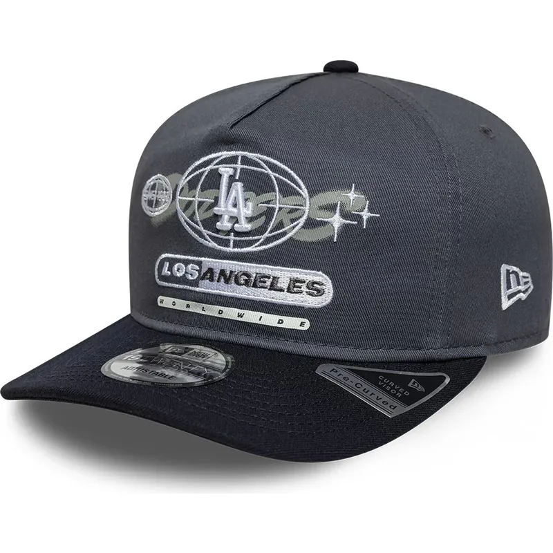 new-era-curved-brim-19twenty-graphic-los-angeles-dodgers-mlb-grey-and-navy-blue-snapback-cap new-era-curved-brim-19twenty-graphic-los-angeles-dodgers-mlb-grey-and-navy-blue-snapback-cap