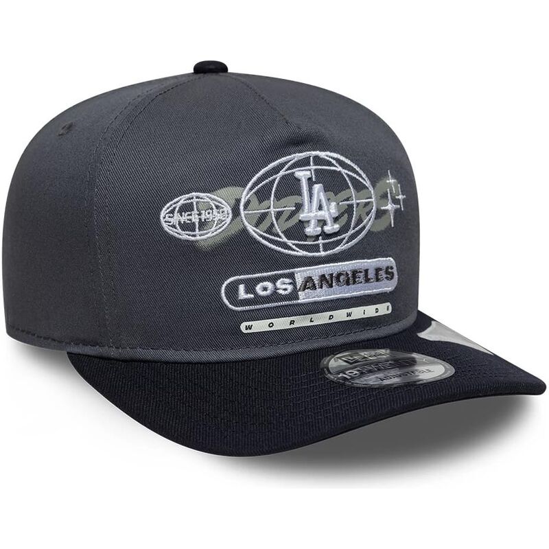 new-era-curved-brim-19twenty-graphic-los-angeles-dodgers-mlb-grey-and-navy-blue-snapback-cap new-era-curved-brim-19twenty-graphic-los-angeles-dodgers-mlb-grey-and-navy-blue-snapback-cap
