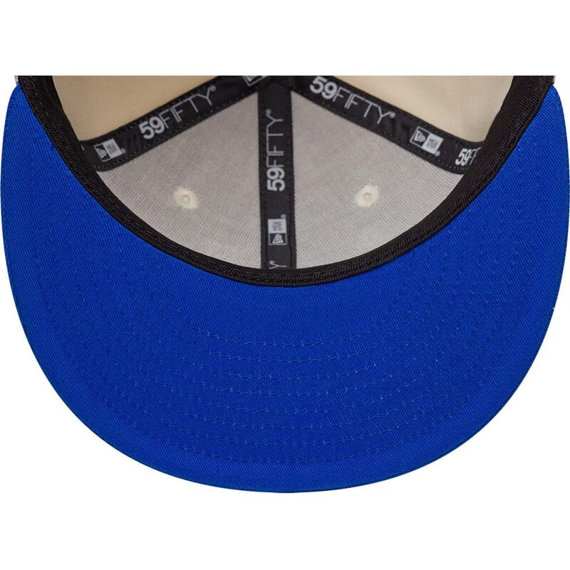 new-era-flat-brim-blue-logo-59fifty-league-essential-new-york-yankees-mlb-beige-and-blue-fitted-cap new-era-flat-brim-blue-logo-59fifty-league-essential-new-york-yankees-mlb-beige-and-blue-fitted-cap