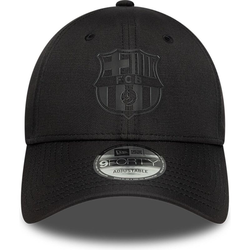 new-era-curved-brim-black-logo-9forty-ripstop-fc-barcelona-laliga-black-adjustable-cap