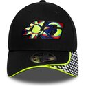 new-era-curved-brim-9forty-m-crown-check-valentino-rossi-vr46-motogp-black-adjustable-cap