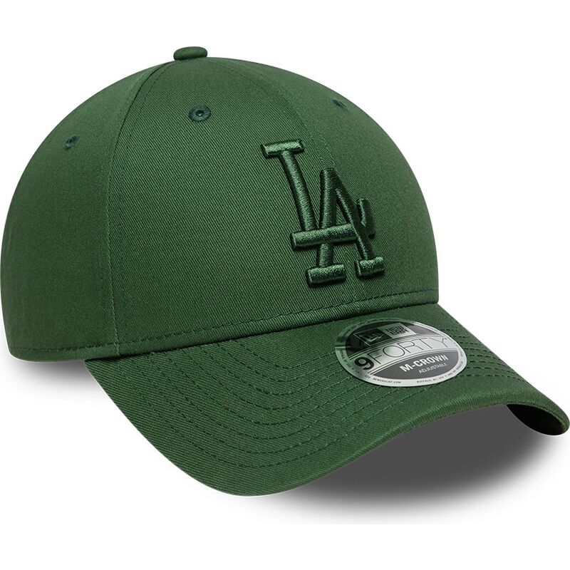 new-era-curved-brim-green-logo-9forty-m-crown-los-angeles-dodgers-mlb-green-snapback-cap