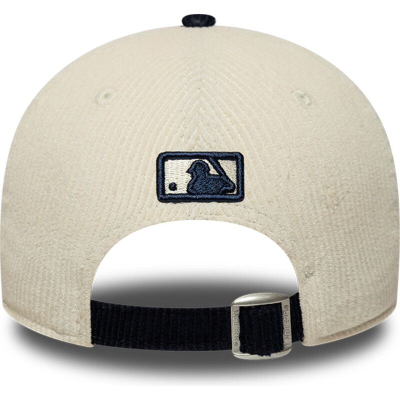new-era-curved-brim-navy-blue-logo-9forty-m-crown-cord-new-york-yankees-mlb-beige-and-navy-blue-adjustable-cap