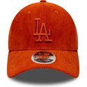 new-era-curved-brim-orange-logo-9forty-m-crown-cord-los-angeles-dodgers-mlb-orange-adjustable-cap