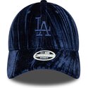 new-era-curved-brim-women-navy-blue-logo-9twenty-velour-los-angeles-dodgers-mlb-navy-blue-adjustable-cap