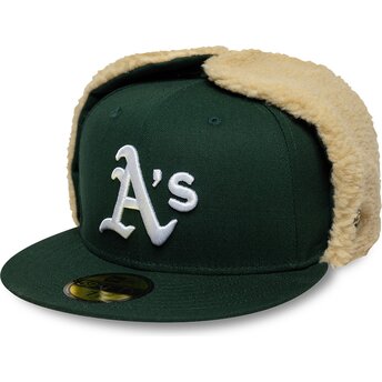 New Era Flat Brim 59FIFTY Dogear World Series Oakland Athletics MLB Green Fitted Cap