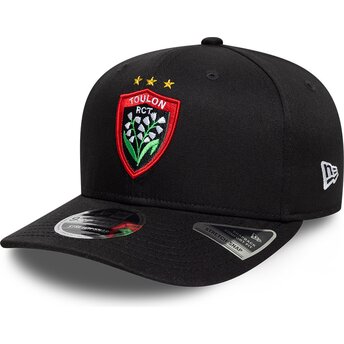 New Era Curved Brim 9SEVENTY Stretch Snap Lily Rugby Club Toulonnais French Rugby Federation FFR Black Snapback Cap