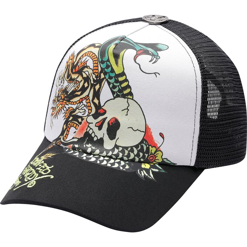 ed-hardy-snake-and-skull-black-and-white-trucker-hat